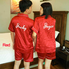 Load image into Gallery viewer, Personalized Silk Charmeuse Pyjama (Short Sleeve) Clearance no box
