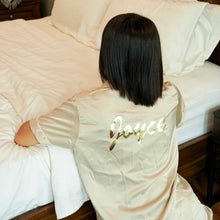 Load image into Gallery viewer, Personalized Silk Charmeuse Pyjama (Short Sleeve) Clearance no box