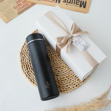 Load image into Gallery viewer, Personalized 316 Vacuum Flask With Temperature Display (Black) 6-month warranty