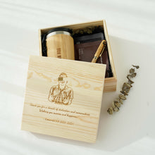 Load image into Gallery viewer, Office Gift Set #03 - Coffee Mug Tumbler, Bamboo Gel Pen, Coffee