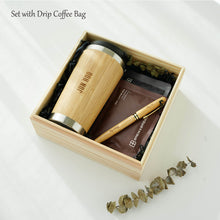 Load image into Gallery viewer, Office Gift Set #03 - Coffee Mug Tumbler, Bamboo Gel Pen, Coffee
