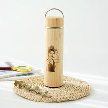 Load image into Gallery viewer, Personalized Bamboo Thermal Flask