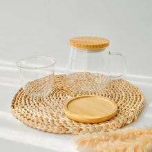 Load image into Gallery viewer, Glass Tea Cup with Coaster (Clearance)