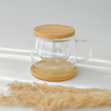 Load image into Gallery viewer, Glass Tea Cup with Coaster (Clearance)