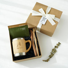 Load image into Gallery viewer, Personalized Eco-Friendly Set (Stainless steel Mug, Cutlery Set, Bamboo Toothbrush, Drip Coffee Bag)
