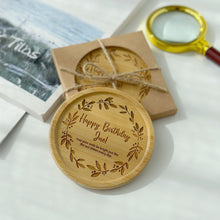Load image into Gallery viewer, Personalized Bamboo Coaster
