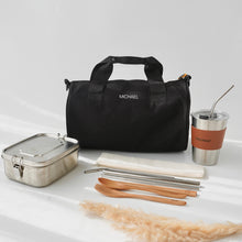 Load image into Gallery viewer, Sporty/Travel Bag #3 (Bag, Bento Box, Cutlery Set, Cup with lid and straw )