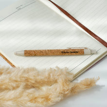 Load image into Gallery viewer, Cork Hard Cover Notebook with Pen