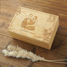 Load image into Gallery viewer, Personalized Couple Tea Influser Flask set with wooden box