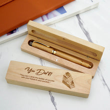 Load image into Gallery viewer, Personalized Maple Wood Pen Set
