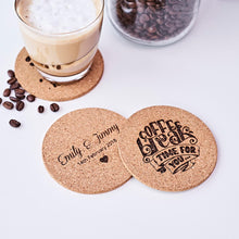 Load image into Gallery viewer, Personalized Cork Coasters