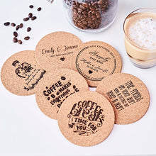 Load image into Gallery viewer, Personalized Cork Coasters