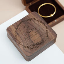 Load image into Gallery viewer, Personalized Wooden Bracelet Box
