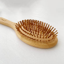 Load image into Gallery viewer, Personalized Bamboo Massage Hairbrush
