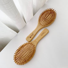 Load image into Gallery viewer, Personalized Bamboo Massage Hairbrush
