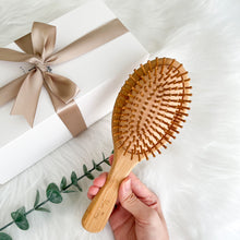 Load image into Gallery viewer, Personalized Bamboo Massage Hairbrush