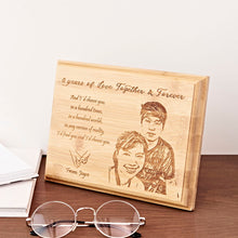 Load image into Gallery viewer, Personalized Bamboo Plaque from NSJ Stylish Store, unique personalized gifts, personalized gifts for boss, personalized gift for family, , personalized gift for friend, anniversary gift ideas for couples, art shop in malaysia, birthday gift delivery malaysia