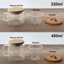 Load image into Gallery viewer, Personalized Heat-Resistant Glass Tea Cup
