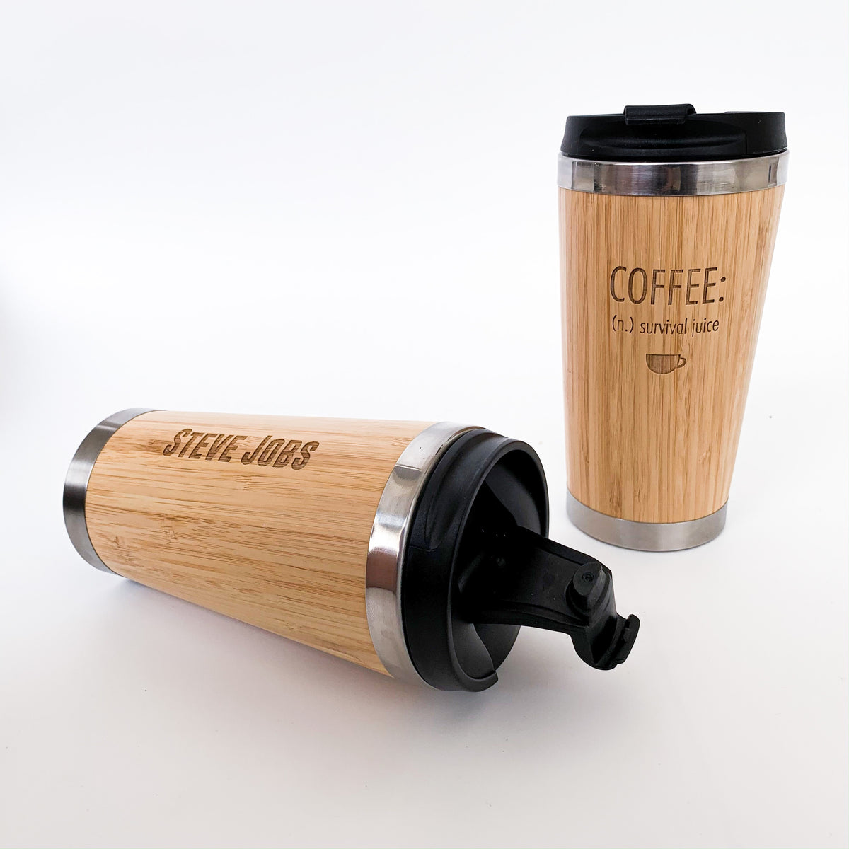 Personalised Bamboo Coffee Cup By The Letteroom