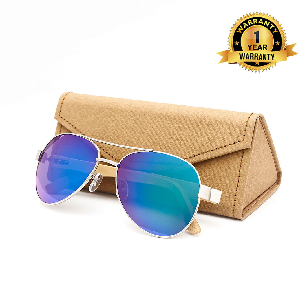 Personalized Bamboo Sunglasses- Aviator C015