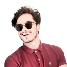 Load image into Gallery viewer, Personalized Bamboo Sunglasses- Cat-eye Black C011 (Clearance)