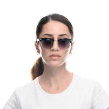 Load image into Gallery viewer, Personalized Bamboo Sunglasses- Clubmaster Black C017(clearance)
