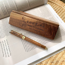 Load image into Gallery viewer, Personalized Walnut Wood Pen Set
