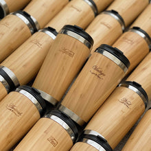 Load image into Gallery viewer, Personalized Bamboo Travel Coffee Mug Tumbler (Can add name or emoji, no picture)