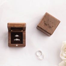 Load image into Gallery viewer, Personalized Luxury Wooden Ring Box