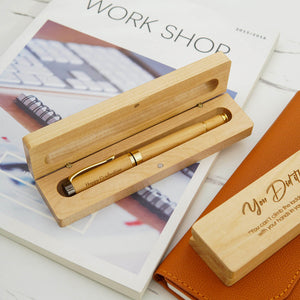 Personalized Maple Wood Pen Set