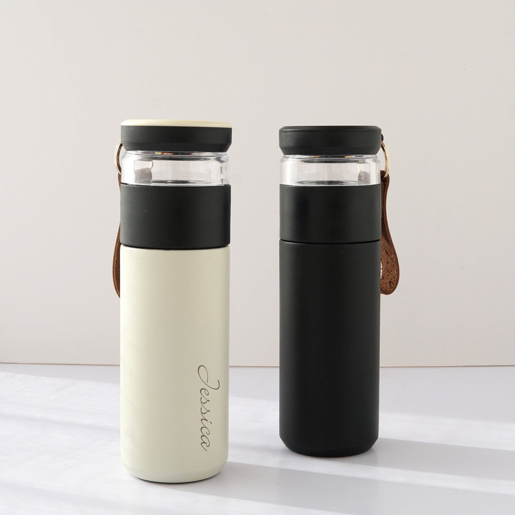 Tea Influser Flask White (Clearance)