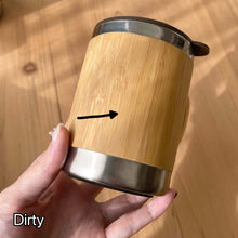 Load image into Gallery viewer, Bamboo Stainless Steel Mug with Lid and Handle (Clearance)
