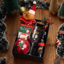 Load image into Gallery viewer, Christmas Gift Set #05 - GlassWine, RedWine, CandyBag, Cookies, Socks/ Cookies/ Scented Candle/ Speaker
