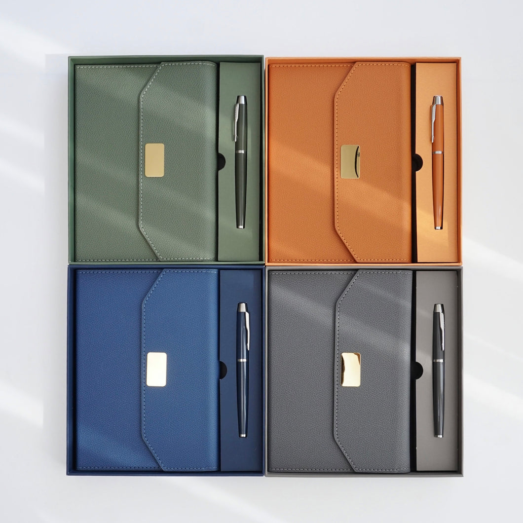 Premium notebook and gel pen gift set