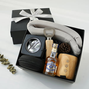 Classic Gift set #10 ( Wireless Bluetooth Speaker, Whiskeywith Beer Opener, Vanzo, Cervical Collar)