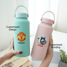 Load image into Gallery viewer, Personalized Double-walled Insulated Water Bottle 1000ml

