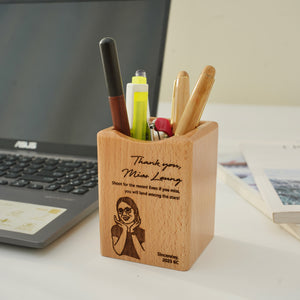 Office Gift Set #01- Coffee Mug Tumbler, Pen Holder, Bamboo Gel Pen, Phone Holder
