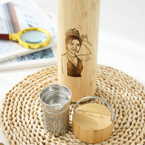 Personalized Bamboo Thermal Flask