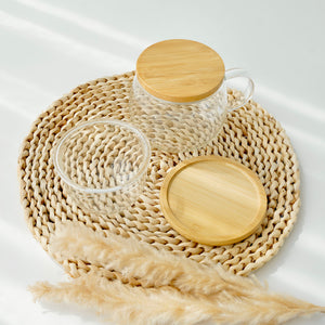 Glass Tea Cup with Coaster (Clearance)