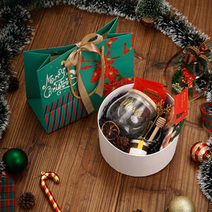Christmas Gift Set #03 - Glass tea cup, Honey Jam, Twinings Tea, Cookies