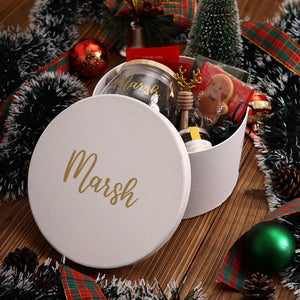 Christmas Gift Set #03 - Glass tea cup, Honey Jam, Twinings Tea, Cookies