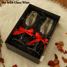 Load image into Gallery viewer, Personalized Couple Wine Glass Set

