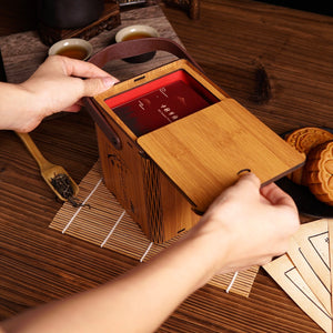 高级木盒花好月圓2粒禮盒/ Premium Moonlight Treasure Mooncake Gift Set