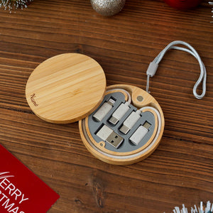 2024: Christmas Office Wooden Box Set (Tumbler, Phone Holder, Pen, 5IN1 Cable)