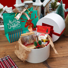 Load image into Gallery viewer, 2024: Christmas afternoon tea set: Glass tea cup+coaster+tea+spoon+honey+Christmas cookies
