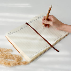 Cork Hard Cover Notebook with Pen