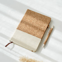 Load image into Gallery viewer, Cork Hard Cover Notebook with Pen
