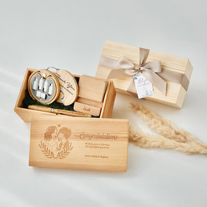 Office Gift Set #4 (Cable 5in1, Bamboo Pen, Phone Holder)