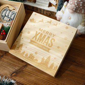 2024: Christmas Office Wooden Box Set (Tumbler, Phone Holder, Pen, 5IN1 Cable)