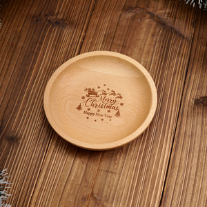 Christmas Gift Set #01 - Wooden Plate, Cookies, Cutlery set